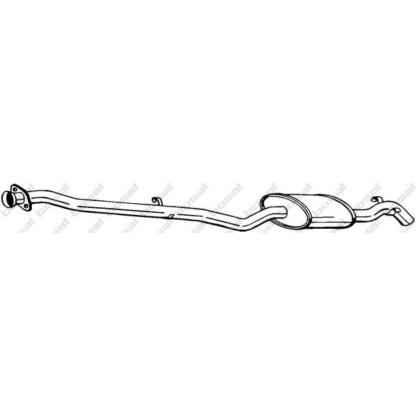BOSAL - 287-181 (Глуш зад часть BMW 318 1.7TD 94-99)