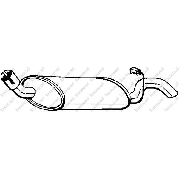 BOSAL - 154-931 (глушитель задняя часть/ Ford Fiesta 1.3i 91-96)