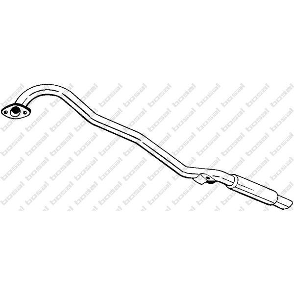BOSAL - 278-551 (Труба к зад.части глушит.TERRANO II 2,7D 93-)