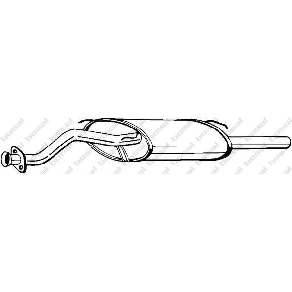 BOSAL - 115-853 (глушитель задняя часть/ Rover 420 2.0 16V 92-96)
