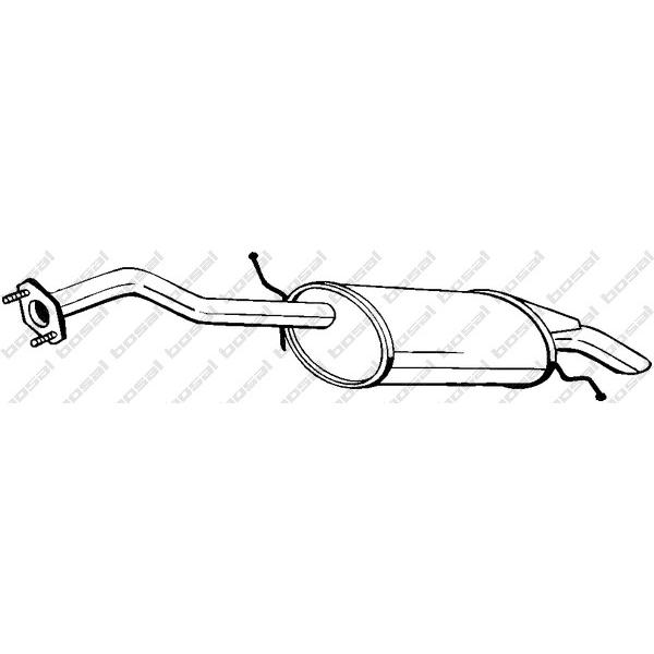 BOSAL - 278-125 (глушитель задняя часть/ Mazda Demio 1.5i 16V 00>)