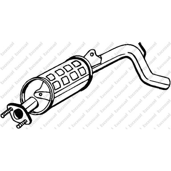 BOSAL - 283-493 (глушитель задняя часть/ Daewoo Tico 0.8 93>)