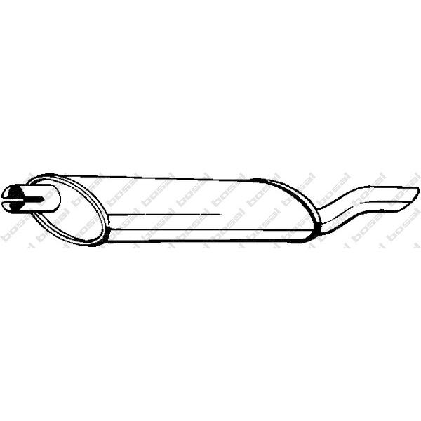 BOSAL - 141003 (Глушитель зад часть DAEWOO NEXIA 1,5/1,8 95-)