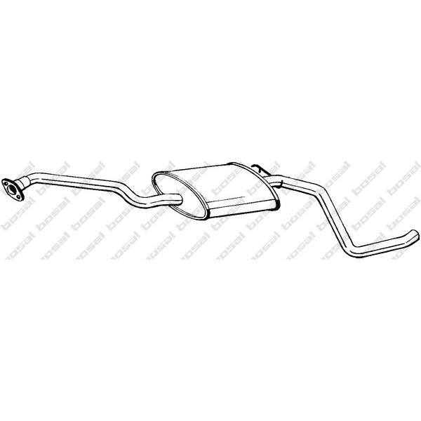BOSAL - 285-987 (глушитель средняя часть/ Ford Escort/Orion 1.8D 90-00)
