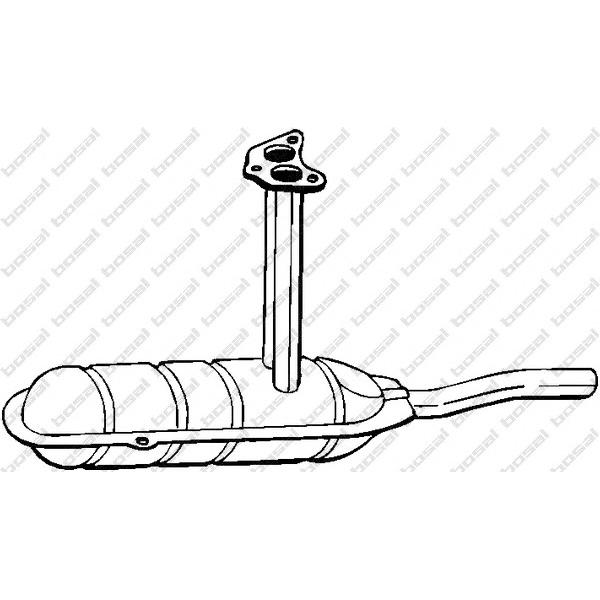 BOSAL - 220-645 (глушитель средняя часть/ Skoda Favirit/130 1.1-1.3 76-89)