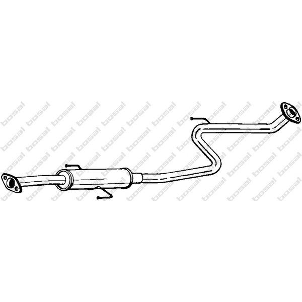 BOSAL - 284-165 (Глушитель средн часть TOYOTA COROLLA 1,3 89)