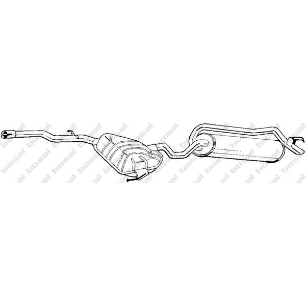 BOSAL - 292-117 (Глушитель зад и ср части FIAT MAREA 1,6 96->)