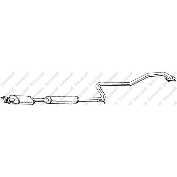 BOSAL - 288-577 (глушитель средняя часть/ Nissan Primera 1.8i 16V 99-02)