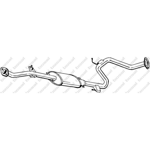 BOSAL - 283-777 (глушитель средняя часть/ Mazda 323 1.3i 16V 94-00)