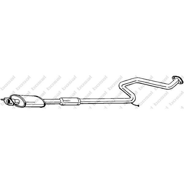 BOSAL - 285-215 (Глушит.ср часть NISSAN PRIMERA 1.6 90->93)