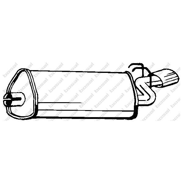 BOSAL - 100-157 (Глуш зад часть ALFA ROMEO 155 92-96)
