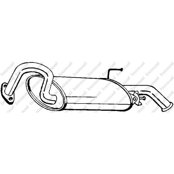 BOSAL - 228-195 (Глуш зад часть COROLLA 1.6 88-95)
