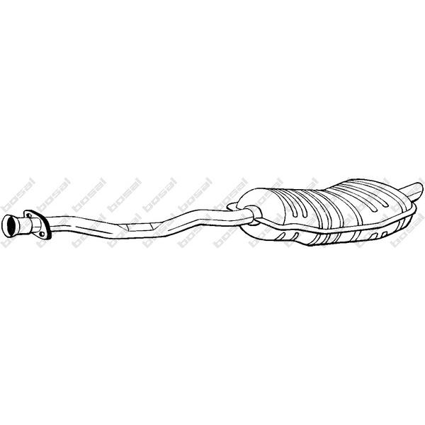 BOSAL - 282-217 (Глушитель зад часть BMW E36 320i/323i 90->)