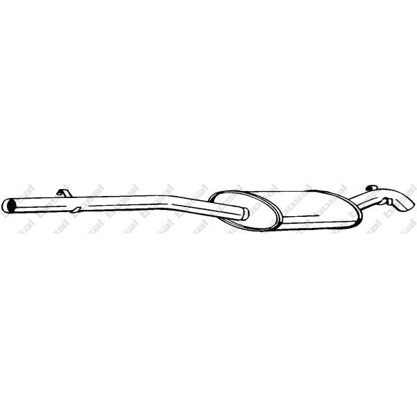 BOSAL - 287-195 (Глушитель задн часть BMW 325 2,5TD 90-98)