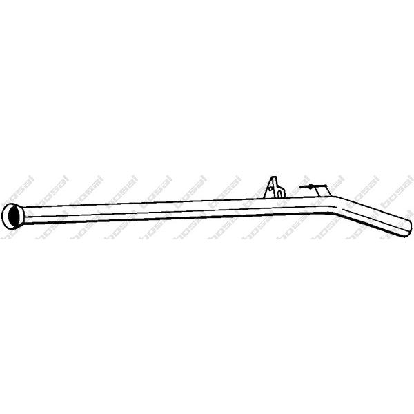 BOSAL - 851-213 (труба глушителя средняя/ Renault Clio 1.2 / 16V 98>)