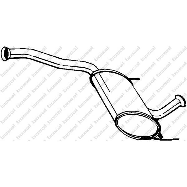 BOSAL - 281-693 (глушитель средняя часть/ Renault Laguna 1.6-2.0i 16V/1.9DCi 98-01)