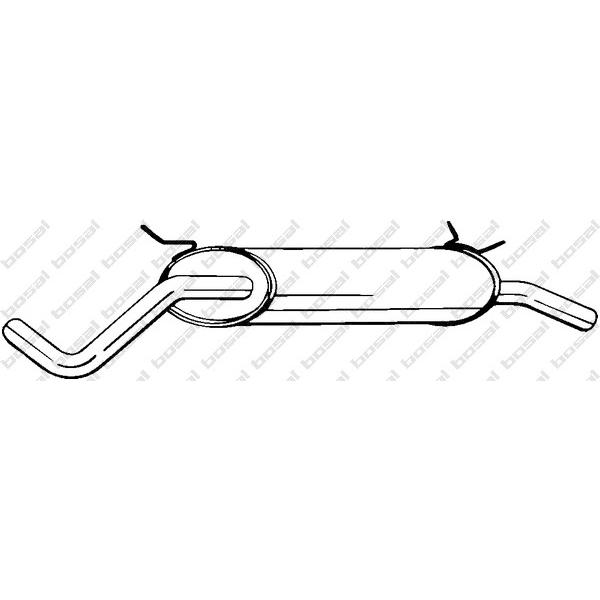 BOSAL - 279-219 (глушитель задняя часть/ Renault Megane 2.0i 95-99)