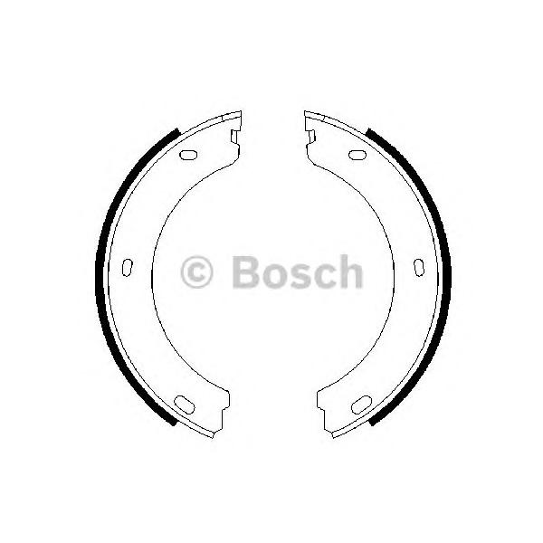 BOSCH - 0 986 487 649 (Комплект тормозных колодок, стояночная тормозная система)