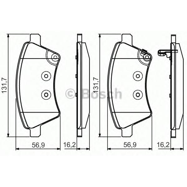 BOSCH - 0986495101 (Дисковые колодки)