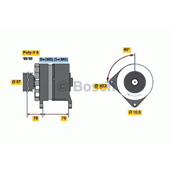 BOSCH - 0 986 039 630 (Генератор)