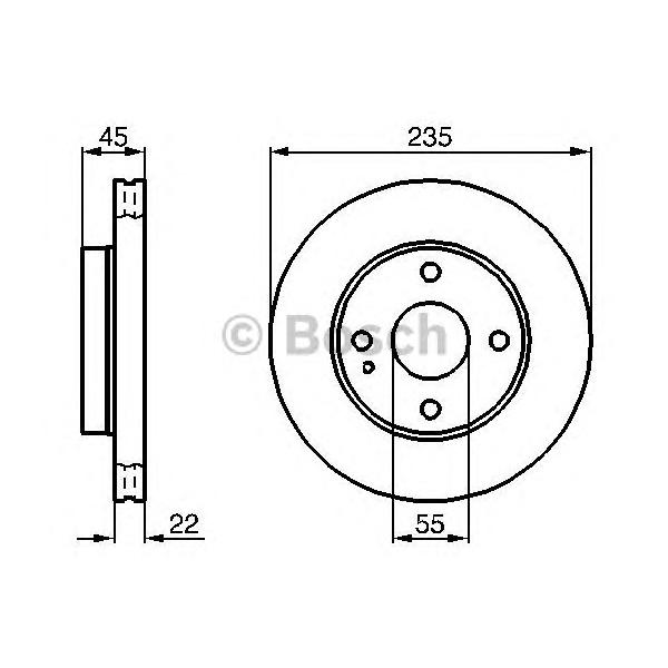 BOSCH - 0 986 478 219 (Тормозной диск)