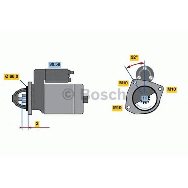 BOSCH - 0 986 017 391 (Стартер)