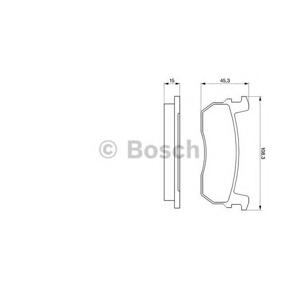 BOSCH - 0 986 469 570 (Комплект тормозных колодок, дисковый тормоз)
