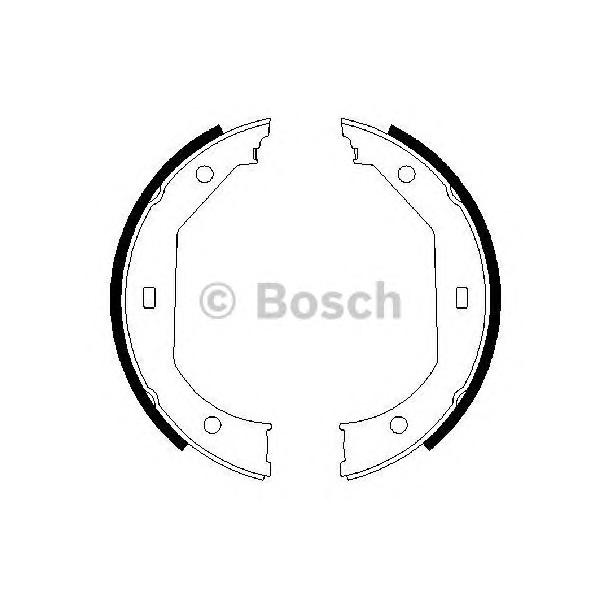 BOSCH - 0 986 487 607 (Комплект тормозных колодок, стояночная тормозная система)