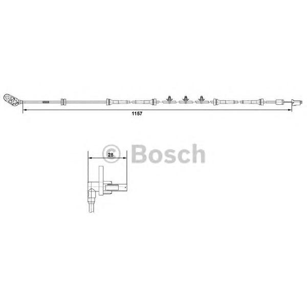 BOSCH - 0 265 007 463 (Датчик, частота вращения колеса)