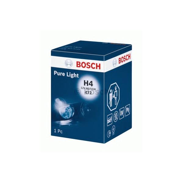 BOSCH - 1 987 302 041 (Лампа галогенная H4 60/55W 12V PURE LIGHT)