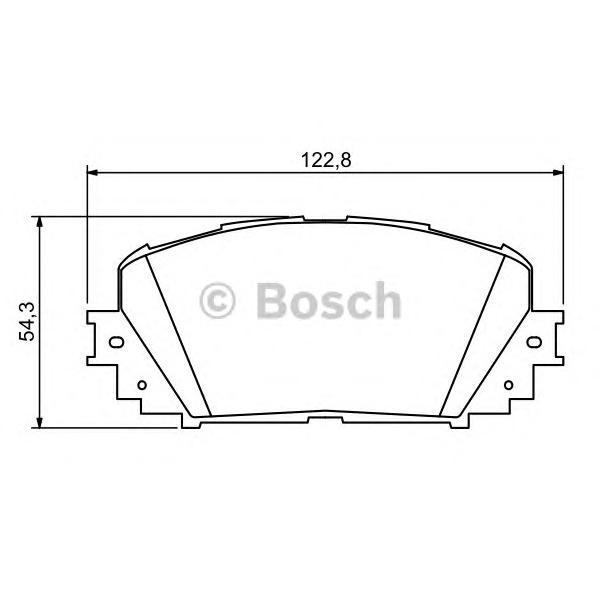 BOSCH - 0 986 494 196 (Комплект тормозных колодок, дисковый тормоз)