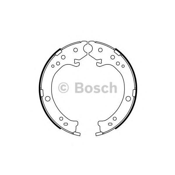 BOSCH - 0 986 487 765 (Комплект тормозных колодок, стояночная тормозная система)