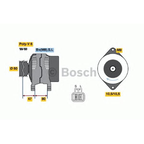BOSCH - 0 986 045 671 (Генератор)