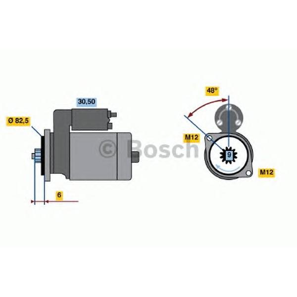BOSCH - 0 001 124 020 (Стартер)
