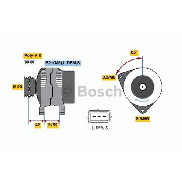 BOSCH - 0 986 041 950 (Генератор)