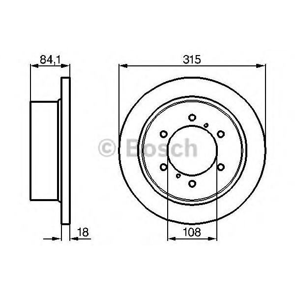 BOSCH - 0 986 478 713 (Тормозной диск)