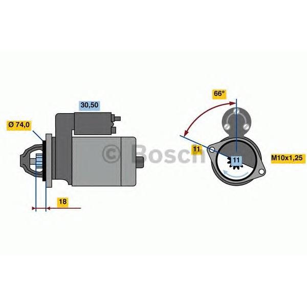 BOSCH - 0 986 018 480 (Стартер)