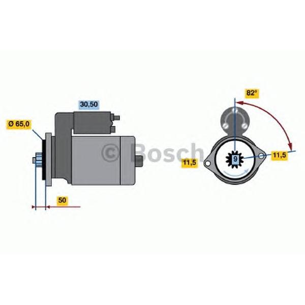 BOSCH - 0 986 016 431 (Стартер)
