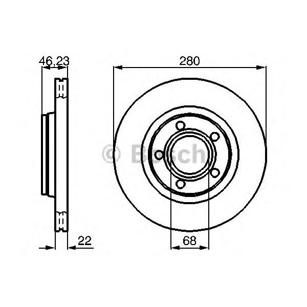 BOSCH - 0 986 478 869 (Тормозной диск)