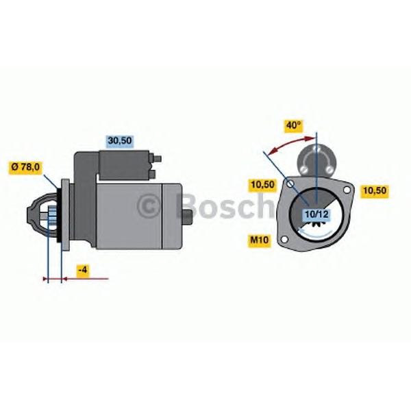 BOSCH - 0 986 010 590 (Стартер)