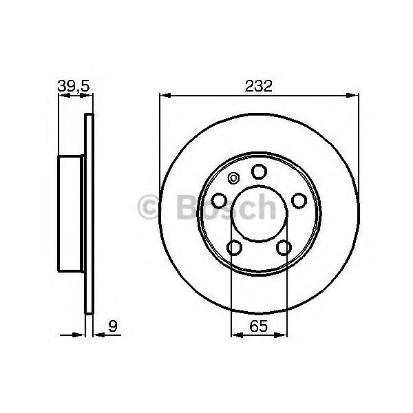 BOSCH - 0 986 478 868 (Тормозной диск)