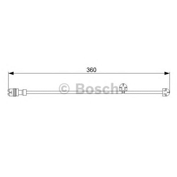 BOSCH - 1987473023 (1 987 473 023_датчик износа колодок пер.!// Porsche Cayenne Turbo S 4.8 07>)