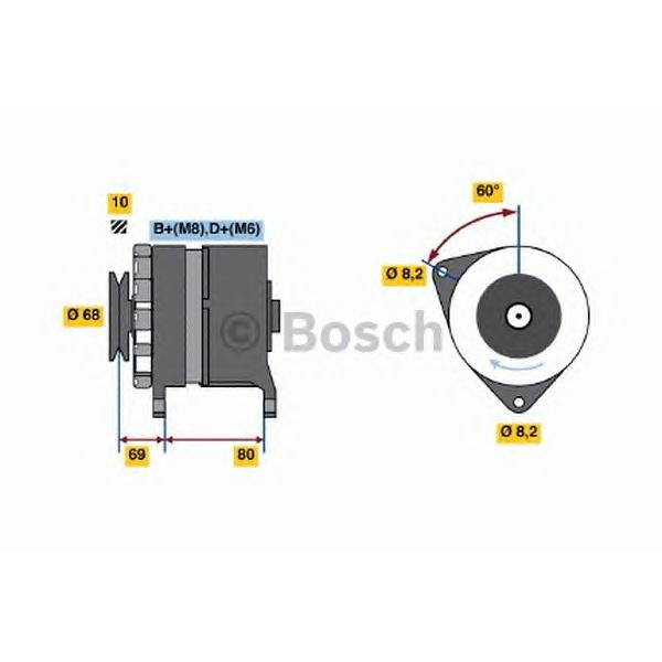 BOSCH - 0 986 038 130 (Генератор)