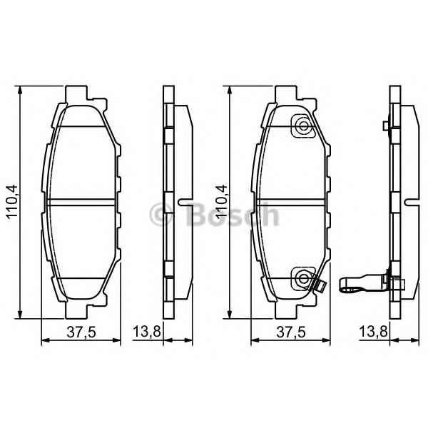 BOSCH - 0986495119 (Дисковые колодки)