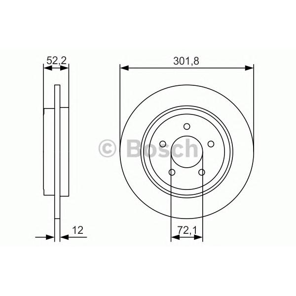 BOSCH - 0986479A53 (диск тормозной)