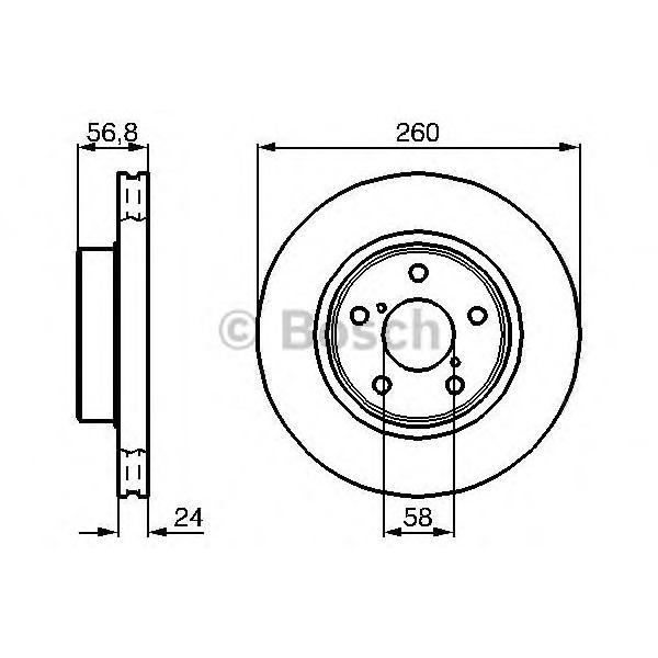 BOSCH - 0 986 478 293 (Тормозной диск)