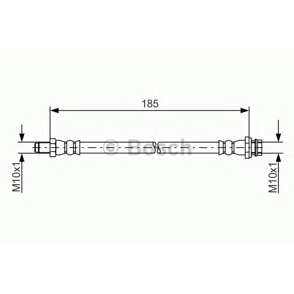 BOSCH - 1987481564 (Шланг тормозной VOLVO S80 II/V70/XC70 380мм. зад. (без электр.стоян.тормоза))