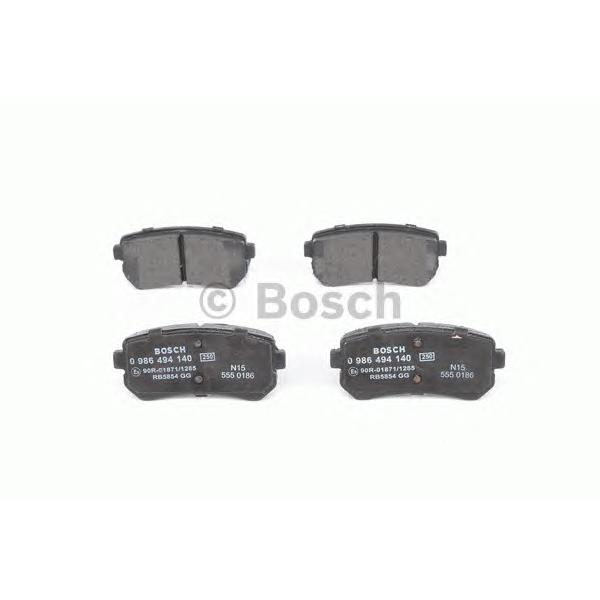 BOSCH - 0 986 494 140 (Комплект тормозных колодок, дисковый тормоз)