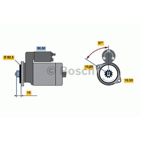 BOSCH - 0 986 017 601 (Стартер)