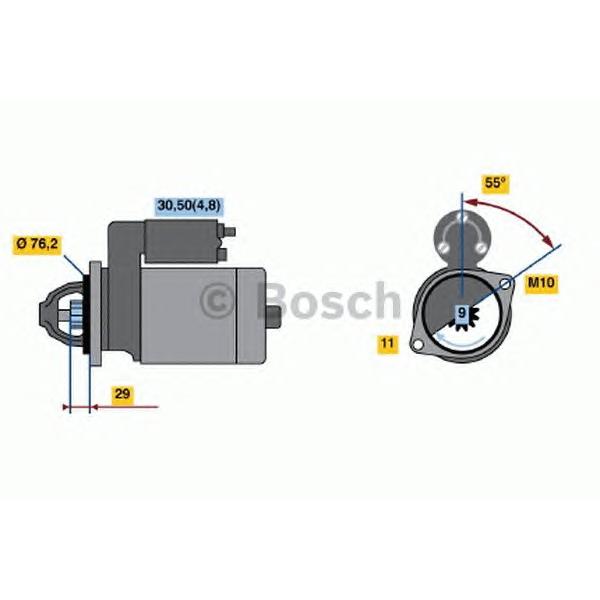 BOSCH - 0001138001 (Стартер  12V 1.7KW)